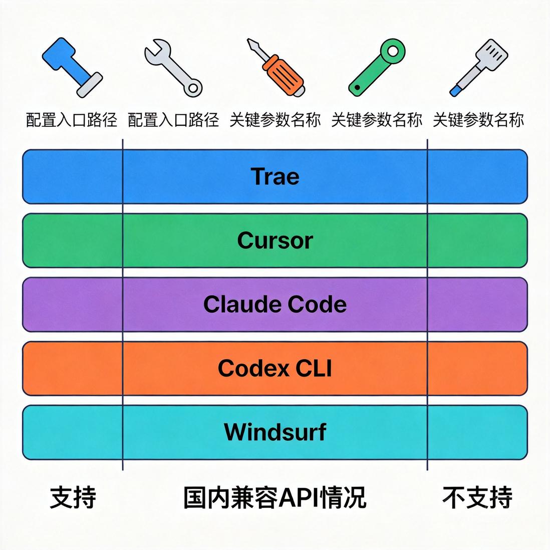 AI编程工具API配置教程 Trae Cursor Claude Code Codex Windsurf-IT资源栈