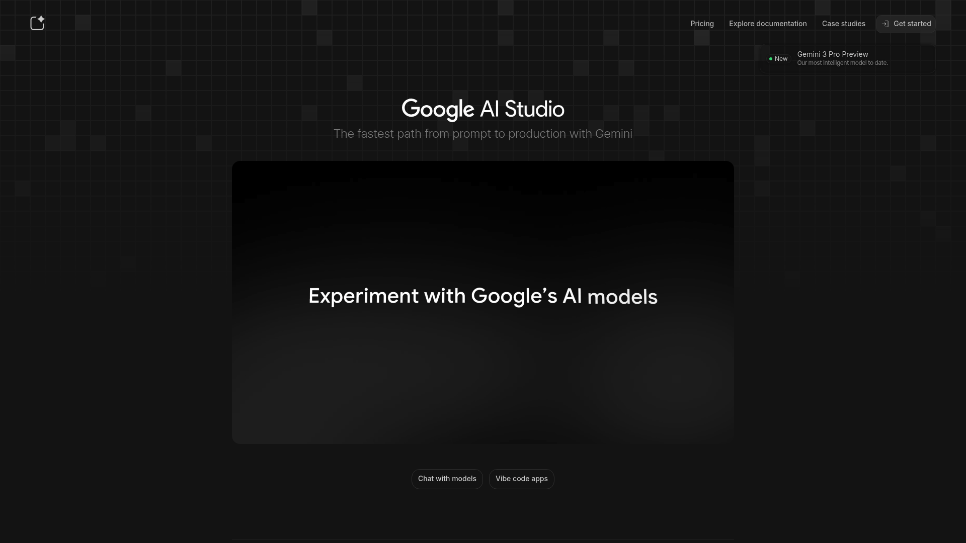 Google Gemini 页面