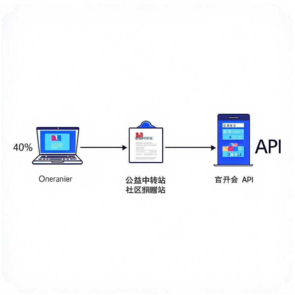 公益API中转站架构流程图
