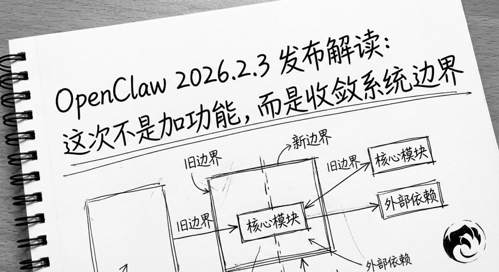 OpenClaw 2026.2.3 发布解读:这次不是加功能,而是收敛系统边界-IT资源栈