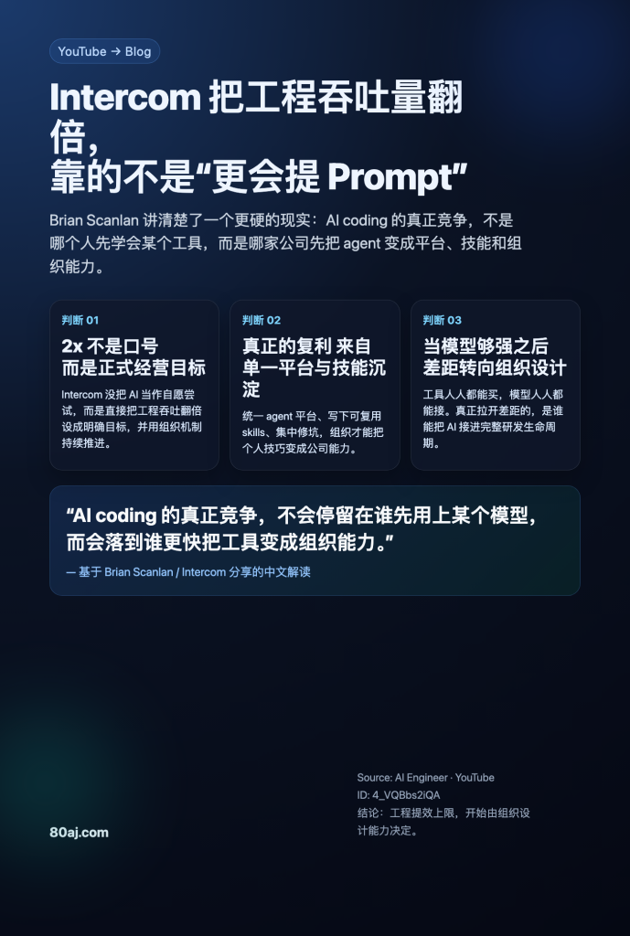 Intercom 把工程吞吐量翻倍之后，我看到的是一整套更清晰的职场规则-IT资源栈