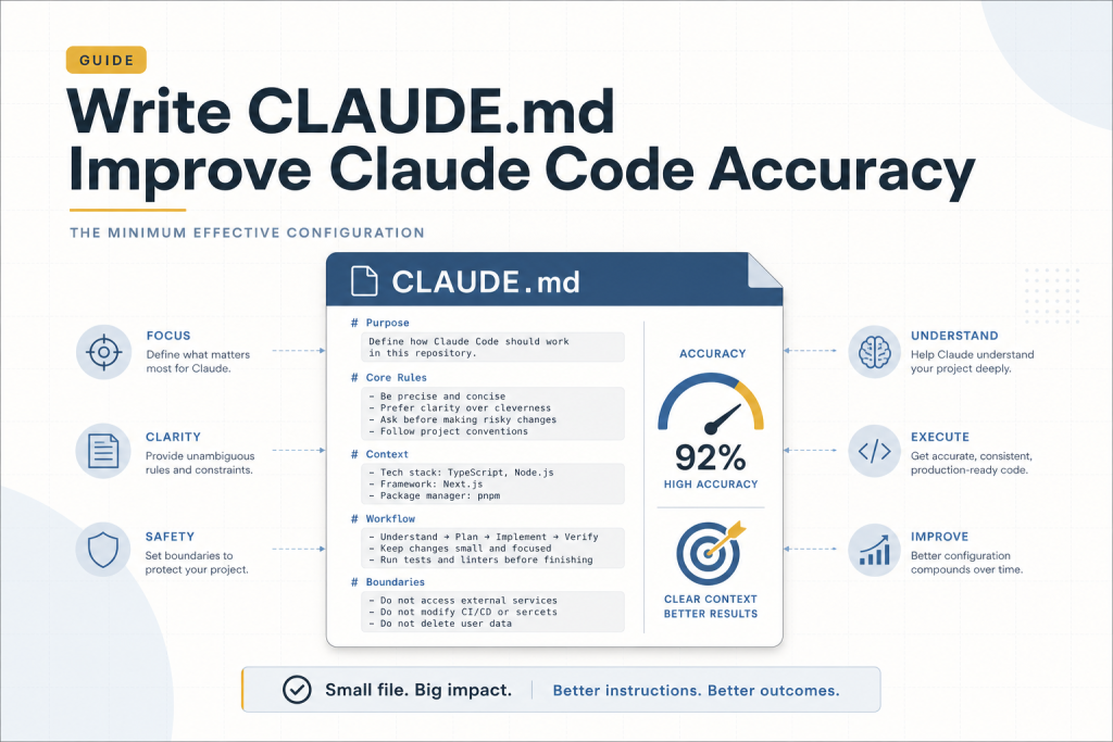 CLAUDE.md 怎么写: 提升 Claude Code 准确率的最小有效配置-IT资源栈